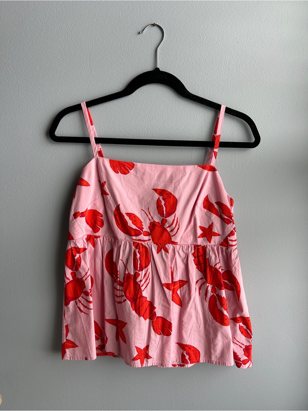 J. Crew lobster babydoll top